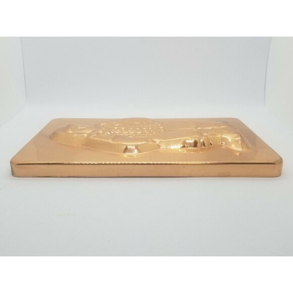 Vintage Copper Chocolate Mold Tins Traditional Dutch Boy and Girl Set of 2 - Picture 6 of 10